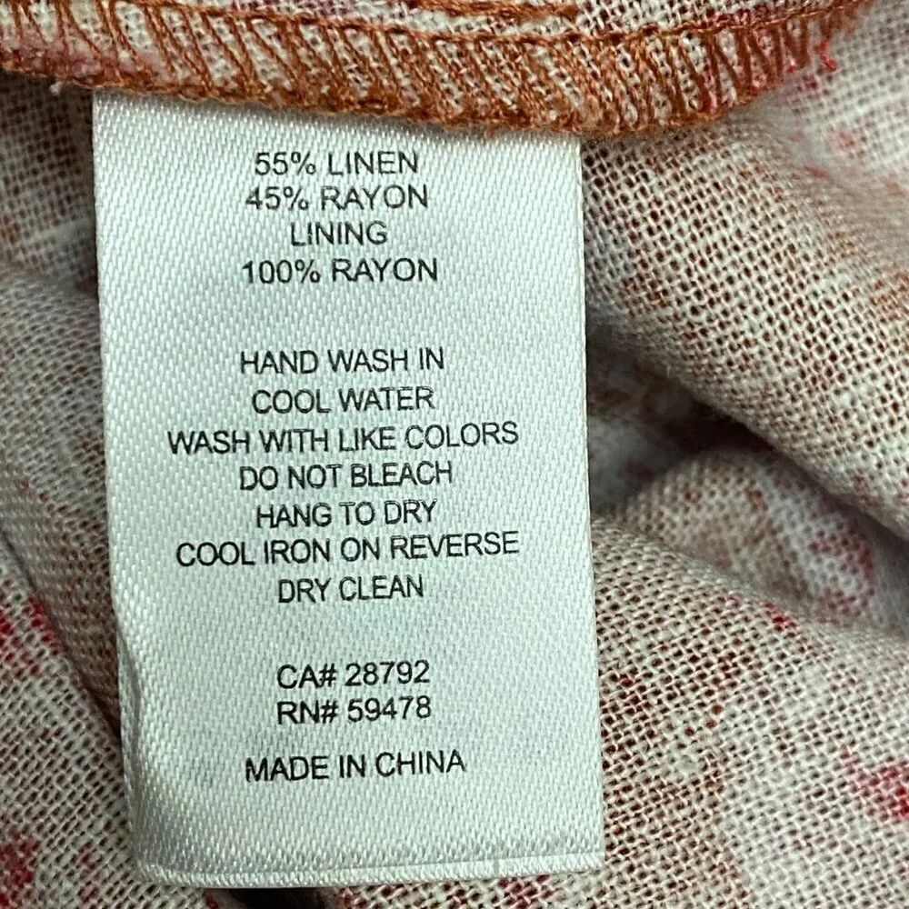 NEW House of Harlow Helena Maxi Dress in Terracotta Pink Floral Size Small - Picture 9 of 9